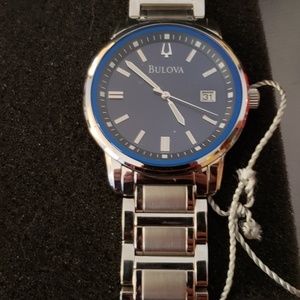 BulovaHighbridge Blue Dial Stainless Steel Men's W
